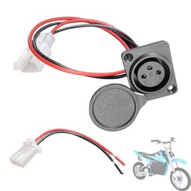 Felixstory XLR Charging Port For Hoverboard Razor Scooter Xlr Charging Port Socket For Scooter Evo 500 800 Razor MX500 650 Izip Schwinn E With Free Compatible Connectors And Cables