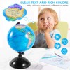 KISEER 8 Inch World Globe with Stand Rotating Earth Spinning