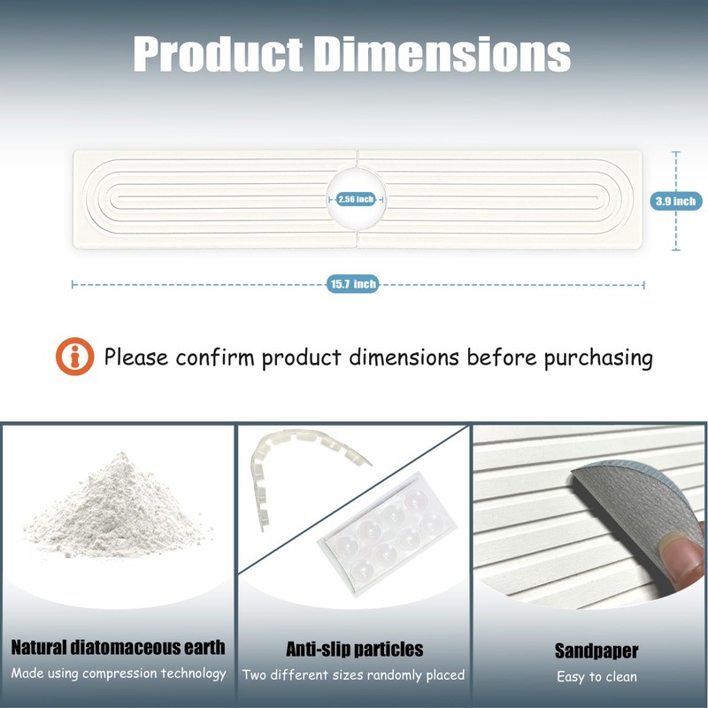 Stargaz Faucet Mat For Kitchen Sink，Sink stone quick dry around