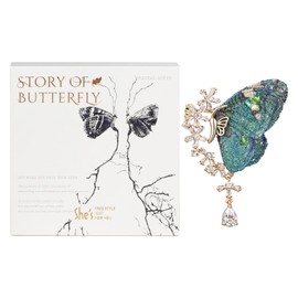 She's Original Embroidered Butterfly Brooch High End Exquisite Fashion Pin Accessories for Women Polyester Cubic Zirconia Polyester Cubic Zirconia Polyester Cubic Zirconia, Polyester, Cubic Zirconia