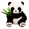 Tikwisdom Stuffed Animals-Black and White Giant Panda, Mummy Panda and