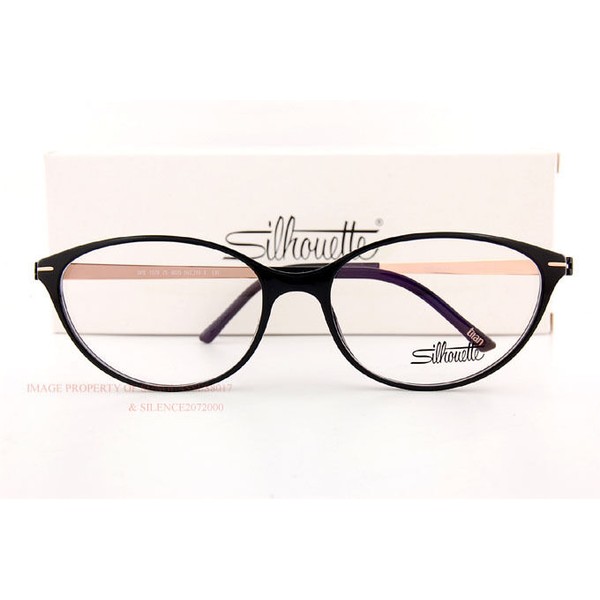 New Silhouette Eyeglass Frames TITAN ACCENT FULLRIM 1578 9020 Black Women SZ 56
