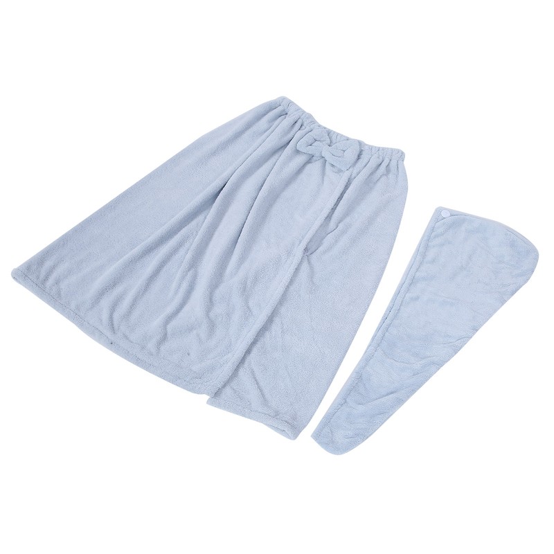 Bath Towel Wrap Coral Fleece Spa Women Adjustable Shower Wrap