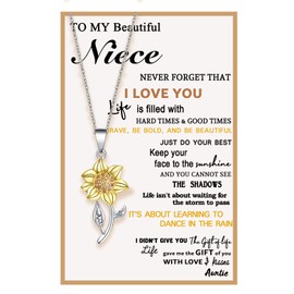 Tarsus Niece Gifts from Auntie, Niece Gifts Necklace Present Jewelry from Aunt