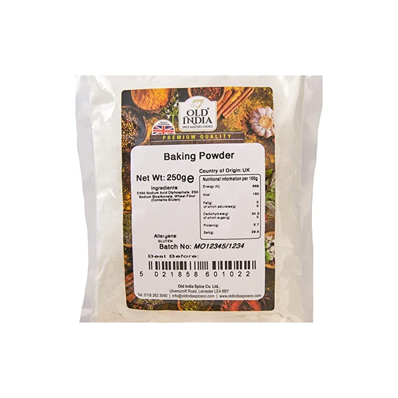 Old India Baking Powder 250g