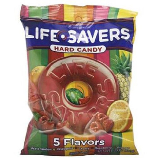Lifesavers, 5-Flavors Hard Candy, Count 12 (6.25 oz) - Sugar