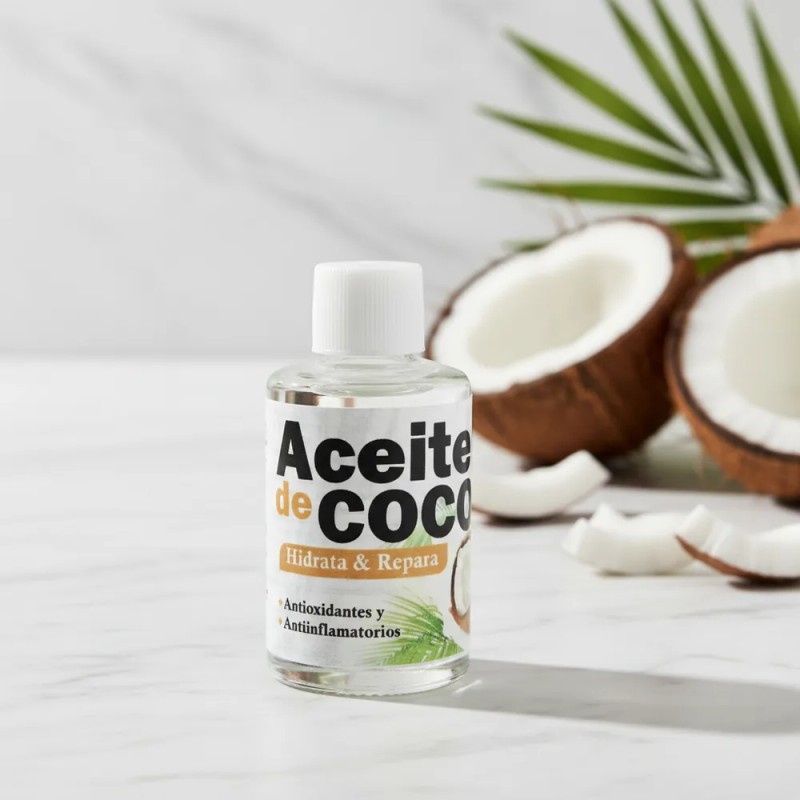 Aceite Concentrado De Coco Antioxidante Para Cabello Y Piel Todo