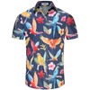 KYKU Bird Shirt Novelty Hawaiian Shirts for Men Button Down