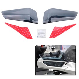 Panical Fairing Wing Windshield For Honda Goldwing GL1800 F6B Above the rearview mirror Air Wind Deflectors Windscreen 2018-2024 (Grey)