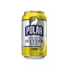 Polar Seltzer Water Lemon 100% Natural Sparkling Soda Beverage Soft