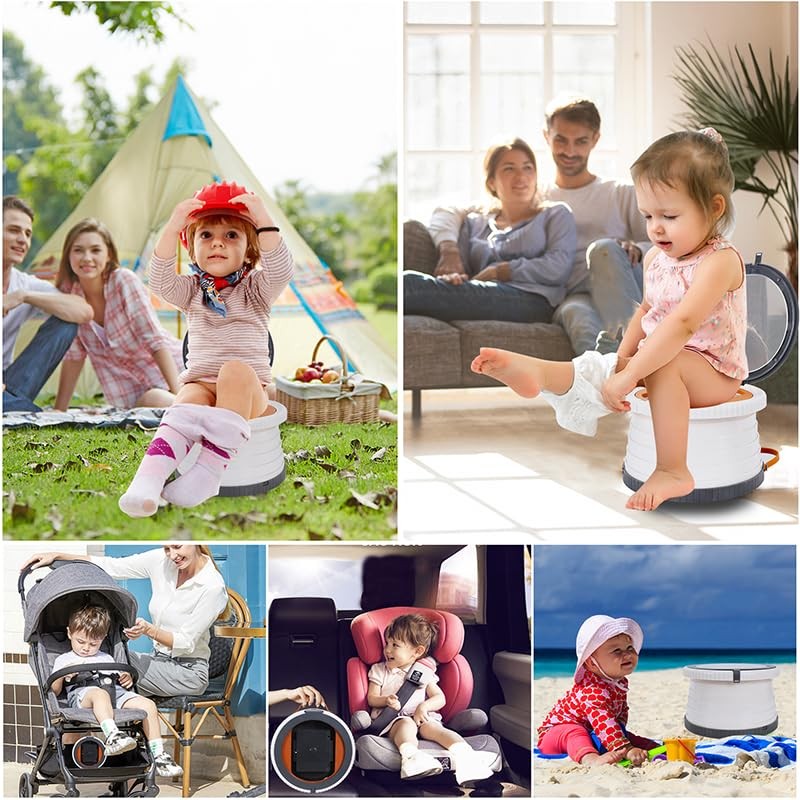 Portable, Foldable Potty seat for Toddler, Training Toilet Seat Emergency