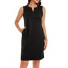 Lightbare Womens UPF 50+ Casual Sundress Sleeveless Tank Dress Notch