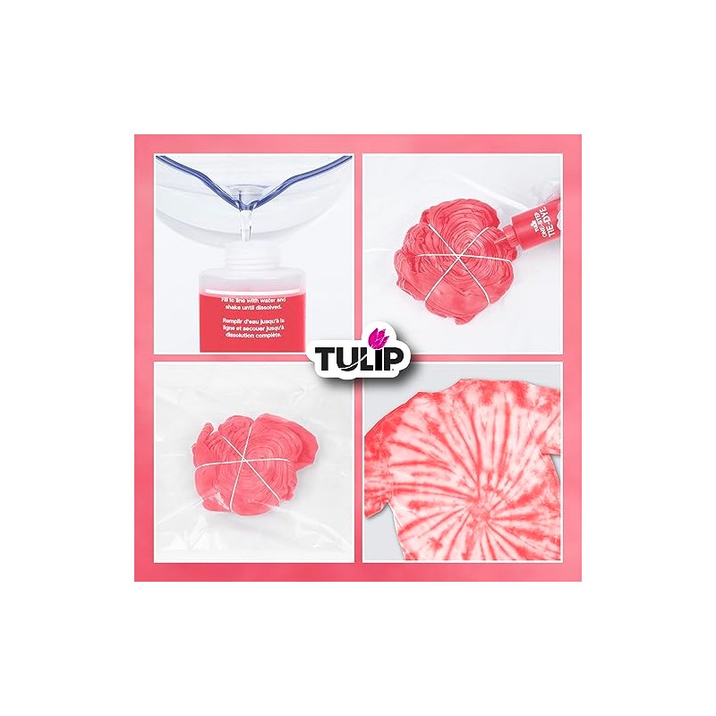 Tulip One-Step Tie-Dye Kit, Vibrant Colors for Fabric 4 fl
