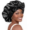 Weardear Satin Bonnet Silk Hood for Sleeping, Breathable Night Sleep