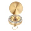 BOROCO Outdoor Compass, Golden Copper Pocket Compass, Luminous Mini Compass,