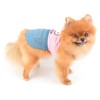 PAIDEFUL Small Girls Dog Denim Dress Spring Summer Sundress Cartoon