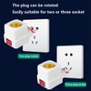 E26/E27 Socket Extension Adapter with Switch,Plug-in Light Socket,Convert Outlet to