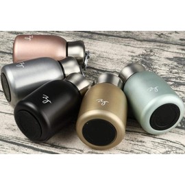 Gelory Portable Small Vacuum Cup Thermo Flask,Mini Stainless Steel Matte Insulated Water Bottle Flask for Hot and Cold Drinks Cup Travel, Sports Water Bottle 280ML (Black)