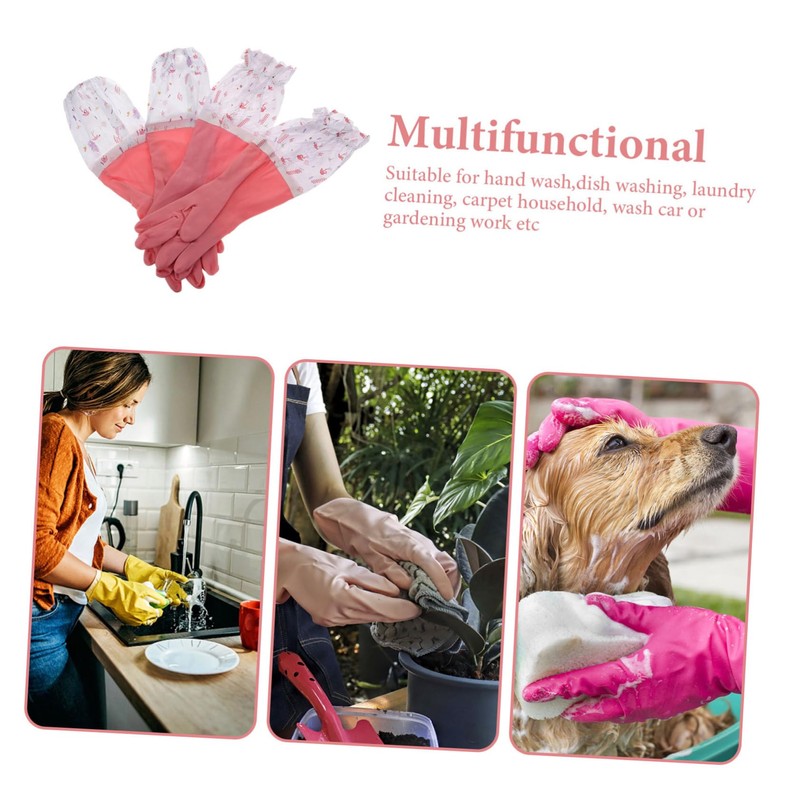 Mobestech PVC Gloves Dishwashing Kitchen Cleaning Laundry Pet Care Household
