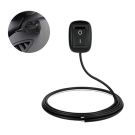 Car Switch Button, Car DIY Switch, Water Drop Shape Button Switch, 12v OFF/ON DC, 10A, Switch with Cable, Double Sided Tape, For LED Light Bars, 23.6 inches (60 cm)