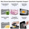 SpaceHacks 12-in-1 Vegetable Chopper, Kitchen Gadgets with 7 Blades, Veggie,