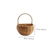 KOMBIUDA Countryside Decorative Basket Hanging Egg Container Plastic Storage Tight