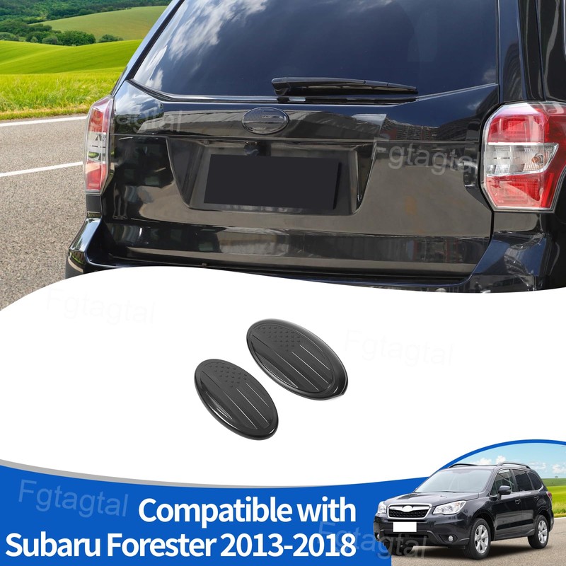 Rear and Front Emblems Trim Cover Fit for Subaru Forester
