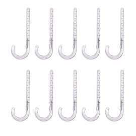 Highcraft PXJHNG112-10 PEX Support J-Hook Hanger with Nails for 1-1/2 in. Pipe, Rope, Cable Hard Plastic (10 Pack), White
