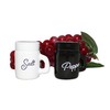 Mason Jar Salt and Pepper Shaker Set – 2oz Ceramic,
