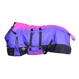 CHALLENGER 82" 1200D Turnout Waterproof Rain Horse Sheet Light Winter Blanket 393B