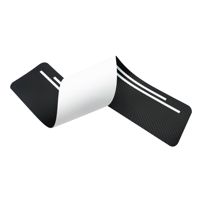 4 Pcs Carbon Fiber Car Door Sill Scuff Plate Auto