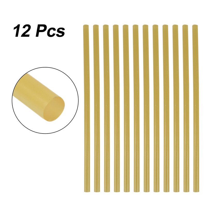 X AUTOHAUX 12 Pcs 7mm x 200mm Hot Glue Sticks