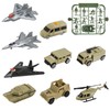 deAO Aircraft Carrier Toy Army Men with Scale Model Warplanes