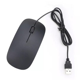 OOYES Ultra-Slim USB optical wired mouse,Ergonomic Design with Scroll Wheel Computer Mouse,With 3.0 Usb Mouse Wired Compatible with Laptop Pc Computer Desktop (Black)