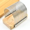 Bread Slicer, Stainless Steel Manual Bread Slicer, Compact Bread Cutter