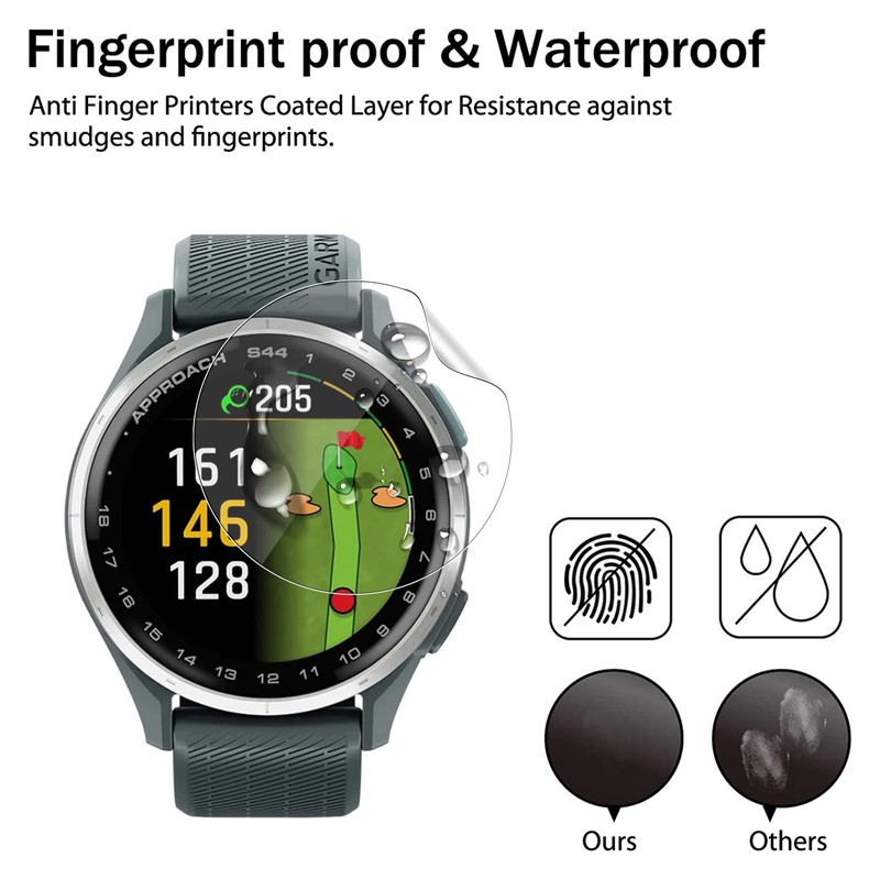 3 Pack Screen Protector for Garmin Approach S44/Approach S50, GEJEFA