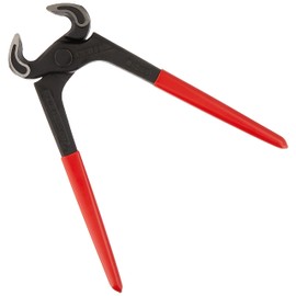 KNIPEX Tools - Carpenters' End Cutting Pliers (5001210),Grips Plastic Coated, Red,210 millimeters
