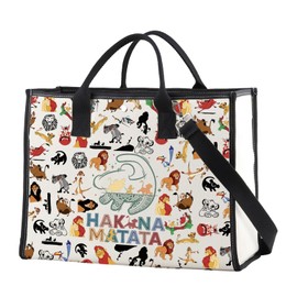 ENSIANTH The Lion Inspire Gift Lion lover Tote Bag Animal Kingdom Gift Cartoon Fans Handbag Animal King Movie Merch (ta lion TB)