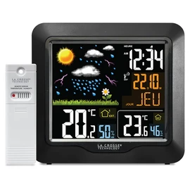 La Crosse Technology - WS6820 Wireless Weather Station with Colour LCD Display - Black