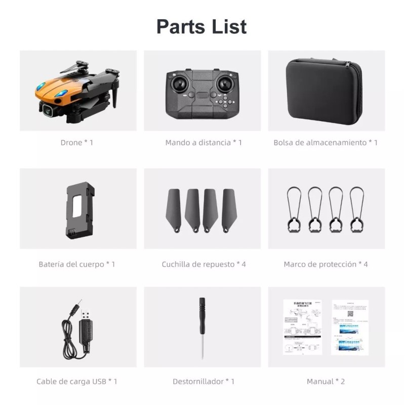 RC Drone Ky907 Pro Mini Detección De Obstáculos Control Altitud