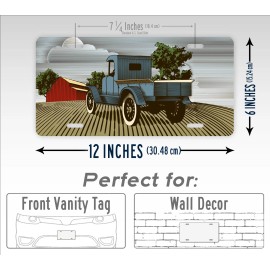 SignsAndTagsOnline.com Antique Truck License Plate Americana Vintage ~Old Auto Tag~ Primitive Farm Barn