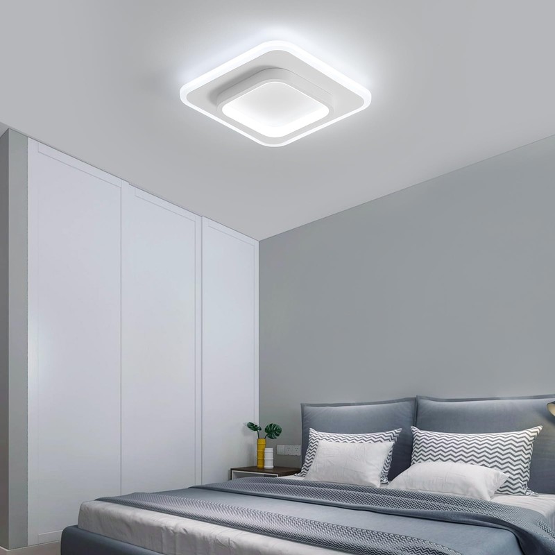 DELIPOP Ceiling Light Modern, 21W 2350LM Acrylic Square Ceiling Lamp