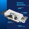 LIDER Brushed White Minimalist Design Decorator Switch with Screwless Wall