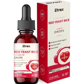 Elysx Gotas Líquido Arroz Rojo Con Levadura Y Coq10 2oz