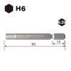 Vessel SM16H060 Hex Bit Opposite Side 0.2 x 2.6 inches