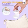 Saviland Mini Nail Lamp, Quick-Dry Gel Nail Lamp 16W, Portable