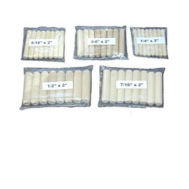 Wood Dowel Pin Assortment-50 Per Package-10 Each of 5 Different Sizes