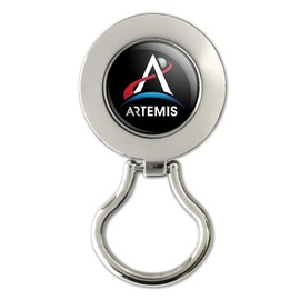 NASA Artemis Moon Logo Magnetic Metal Eyeglass ID Badge Holder