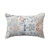 Creative Co-Op Floral Cotton Lumbar Pillow, Multicolor