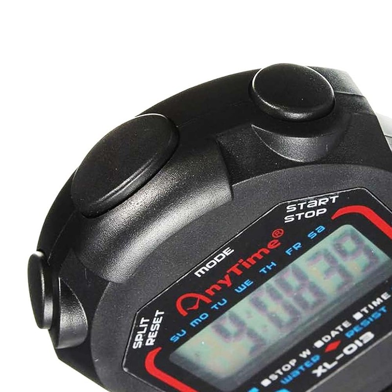 Digital Chronograph Sports Stopwatch Waterproof with Partial and Total Times